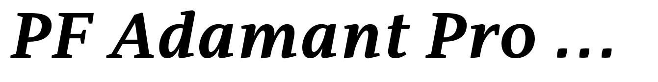 PF Adamant Pro Bold Italic